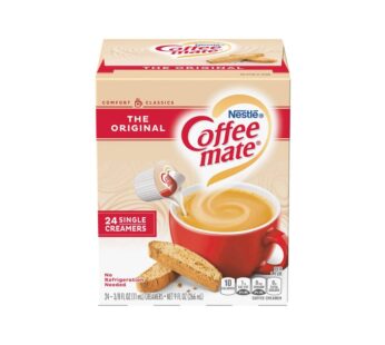 Nestlé Coffee mate The Original Single Creamers – Non-Dairy Coffee Creamer Cups, No Refrigeration Needed, 24 Count Box