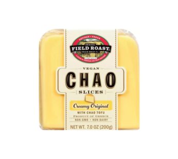 Field Roast Chao Creamery Vegan Cheese Slices – Creamy Original | Non-Dairy, Coconut-Based Cheese Alternative | 7 oz Pack – Melts, Peels & Shreds Smoothly
