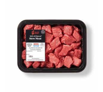 Good & Gather Premium Angus Beef Stew Meat – 100% All Natural, USDA Certified, Pre-Cut Beef Chunks for Stews & Slow Cooking, 1 lb Tray